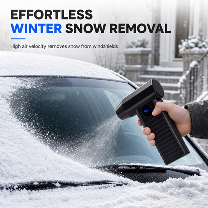 💨 Handheld High-Speed Turbo Blower – Powerful Cordless Air Duster for Leaves, Dust & Snow! ❄️