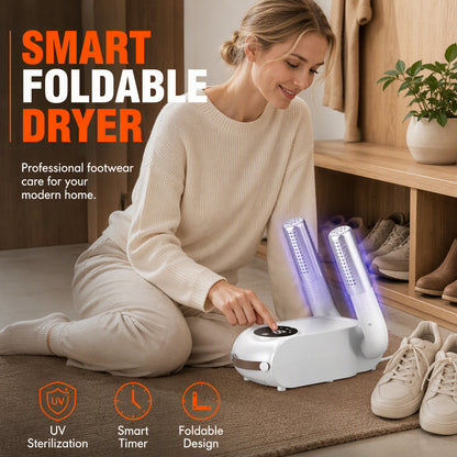 👞 Foldable Shoe Dryer with UV Light & Warm Air Heating 👟