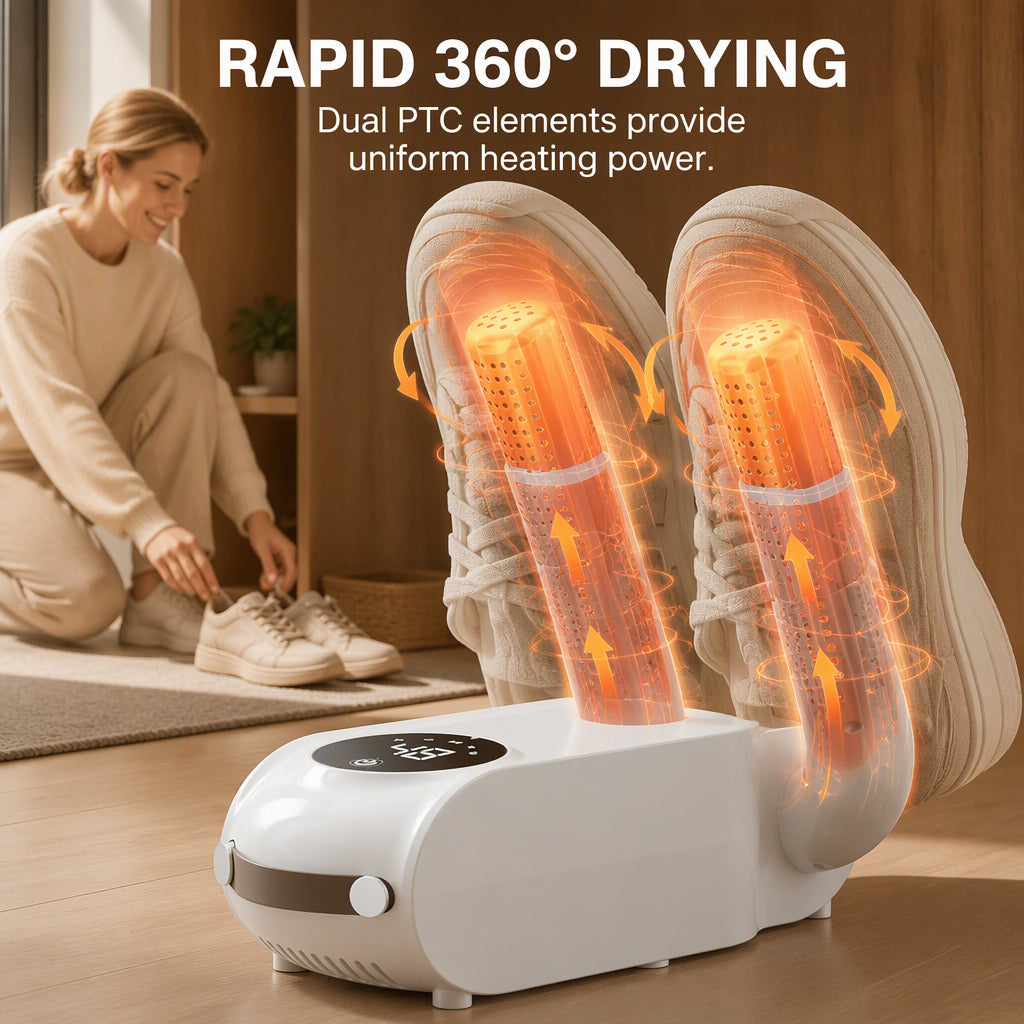 👞 Foldable Shoe Dryer with UV Light & Warm Air Heating 👟