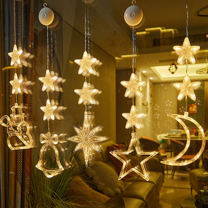 ❄️ DIY Christmas Snowflake Window Lights – Battery-Powered Festive Window Decorations