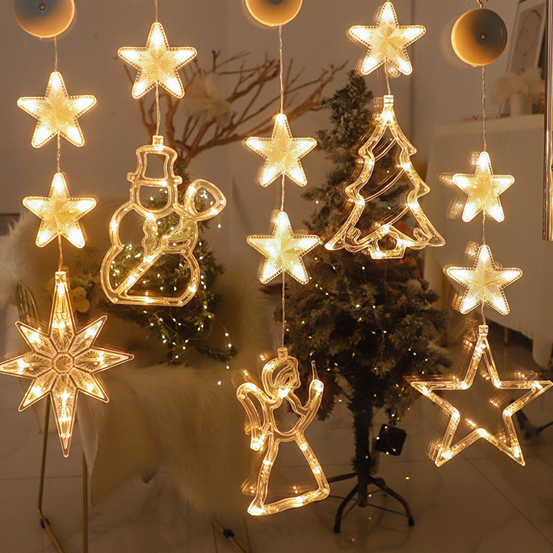 ❄️ DIY Christmas Snowflake Window Lights – Battery-Powered Festive Window Decorations