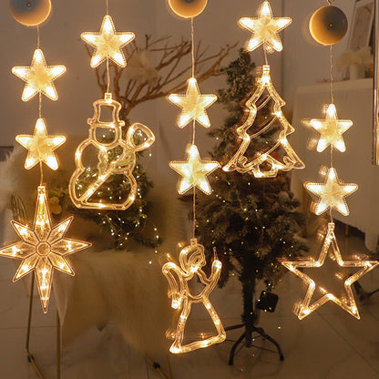 ❄️ DIY Christmas Snowflake Window Lights – Battery-Powered Festive Window Decorations