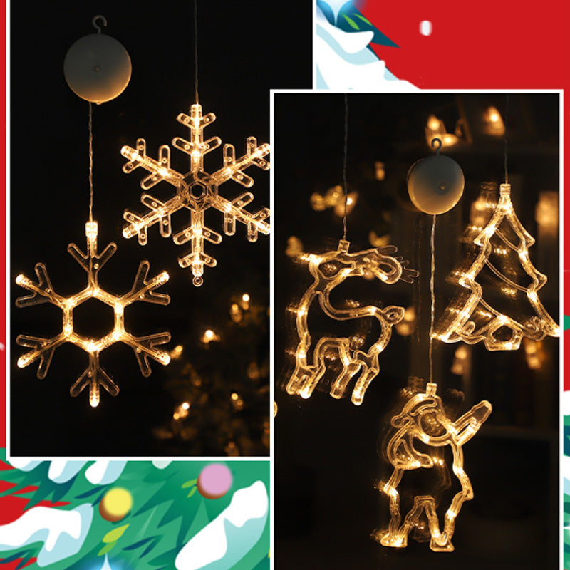 ❄️ DIY Christmas Snowflake Window Lights – Battery-Powered Festive Window Decorations