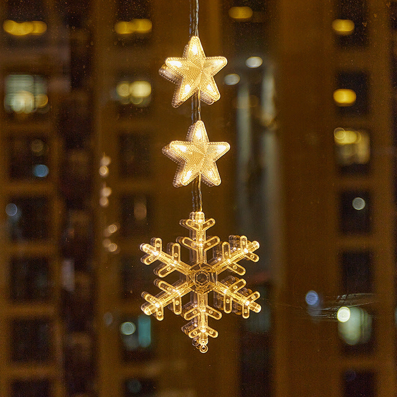 ❄️ DIY Christmas Snowflake Window Lights – Battery-Powered Festive Window Decorations