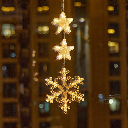 ❄️ DIY Christmas Snowflake Window Lights – Battery-Powered Festive Window Decorations