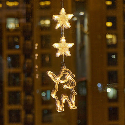 ❄️ DIY Christmas Snowflake Window Lights – Battery-Powered Festive Window Decorations