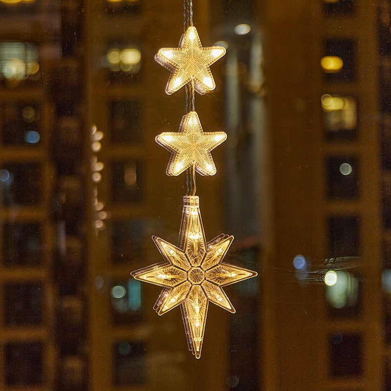 ❄️ DIY Christmas Snowflake Window Lights – Battery-Powered Festive Window Decorations