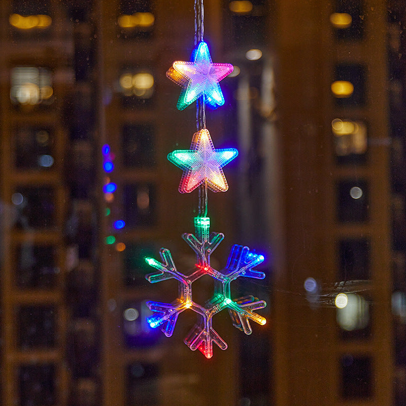 ❄️ DIY Christmas Snowflake Window Lights – Battery-Powered Festive Window Decorations