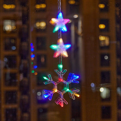 ❄️ DIY Christmas Snowflake Window Lights – Battery-Powered Festive Window Decorations
