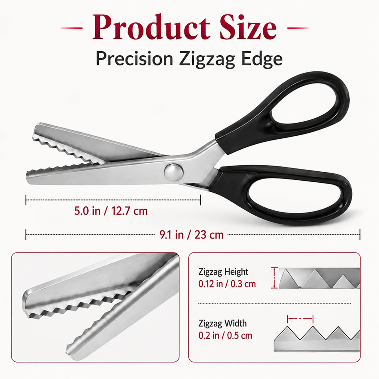 ✂️ 50% OFF Stainless Steel Zig Zag Scissors 🔥 Clean Decorative Cuts for DIY Crafts
