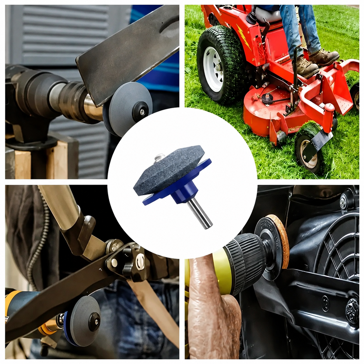 🛠️ 50% OFF Drill-Powered Mower Blade Sharpener ⚡ Sharpen Blades in Minutes