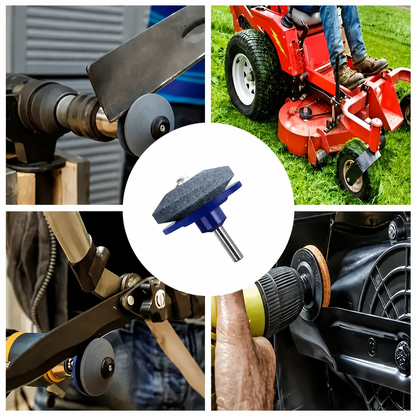 🛠️ 50% OFF Drill-Powered Mower Blade Sharpener ⚡ Sharpen Blades in Minutes