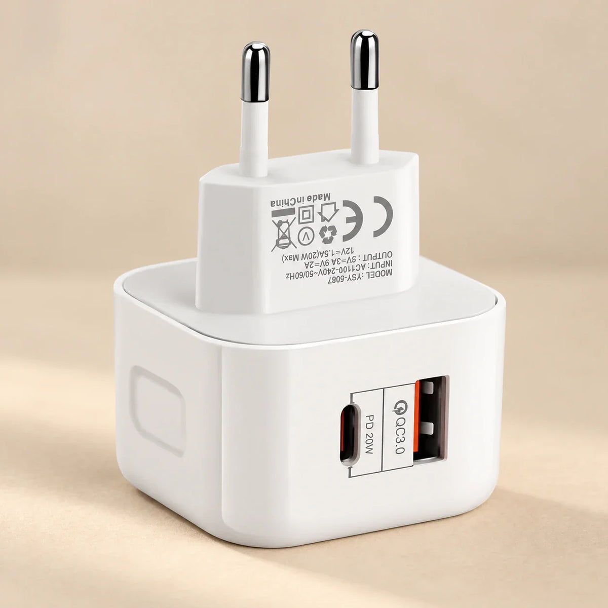 🔌 USB Wall Power Adapter – US, UK & EU Plug Options with USB-C Compatibility